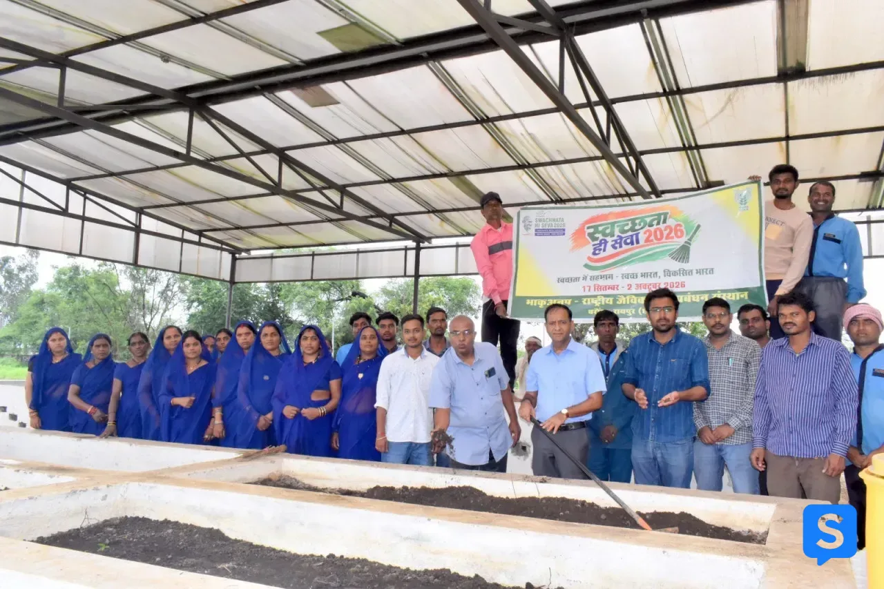 एनआईबीएसएम में सामुदायिक कम्पोस्टिंग पर जनभागीदारी जागरूकता अभियान