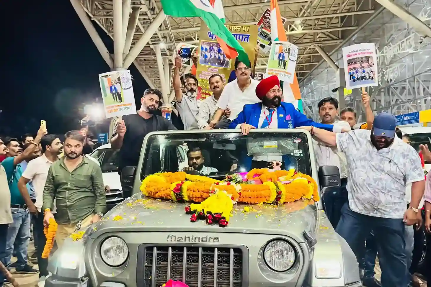Davis Cup 2025: Grand Welcome for Gurucharan Singh Hora in Raipur