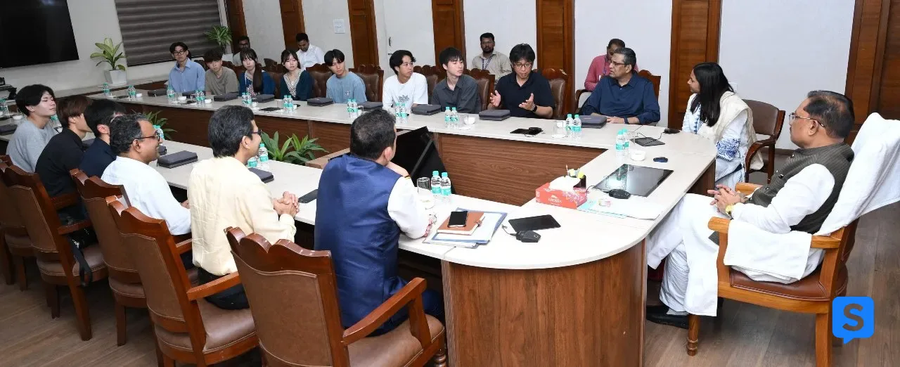 मुख्यमंत्री विष्णु देव साय से जापान की एहिमे यूनिवर्सिटी के छात्र प्रतिनिधिमंडल ने की सौजन्य मुलाकात