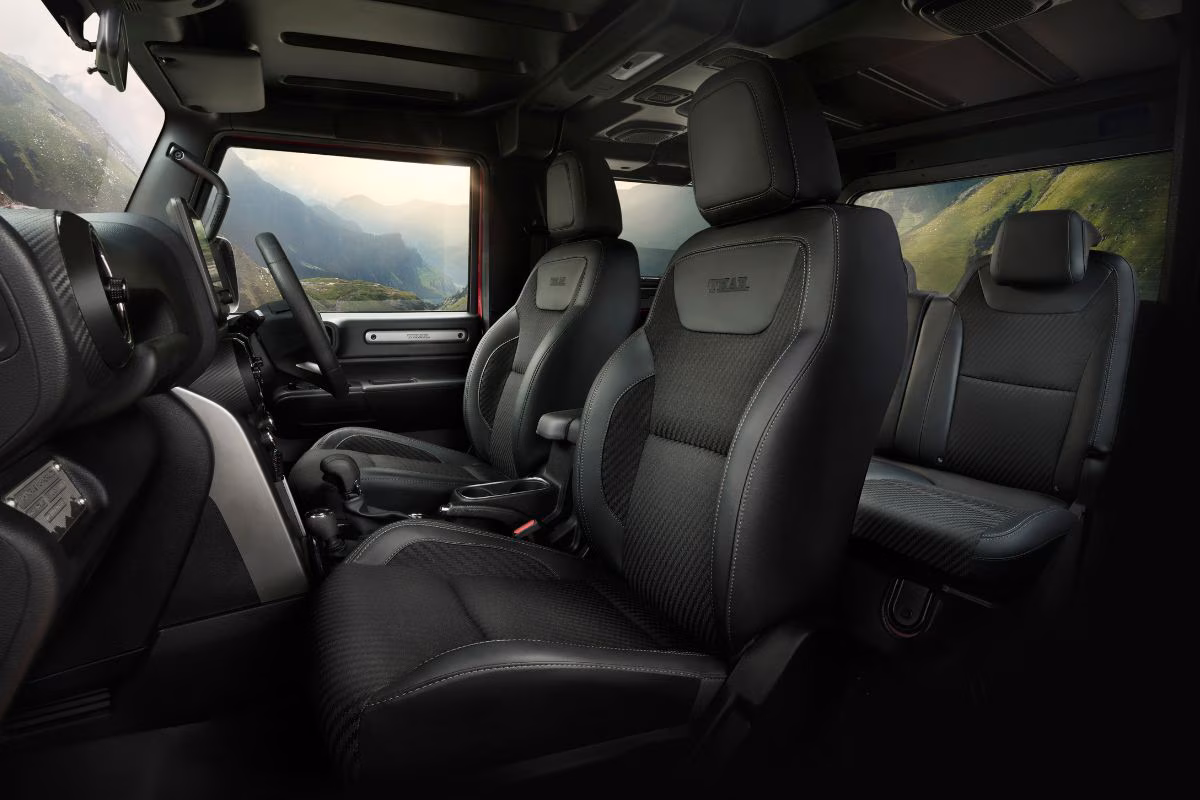 Mahindra Thar 2025 interior and dashboard